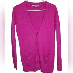 Forever 21 Fuchsia Cardigan Sweater